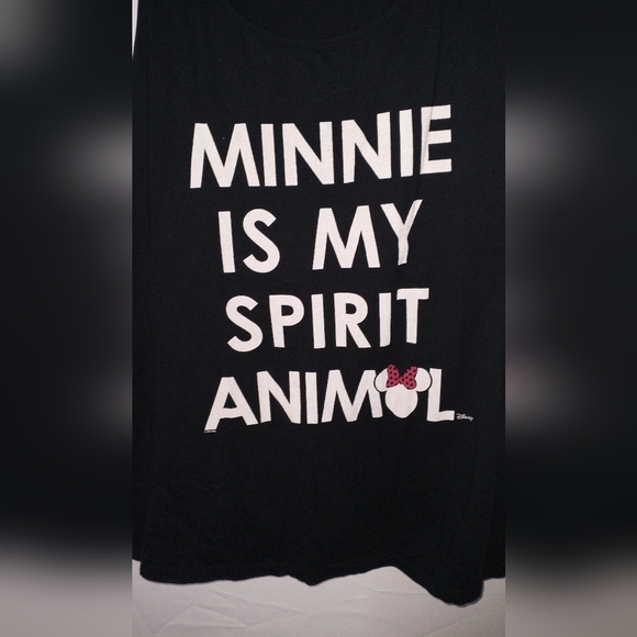 Disney Minnie Mouse Is My Spirit Animal Magic Kingdom Tank Top XL Size 1 - Picture 3 of 6